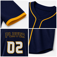 Camiseta de Béisbol Gris Personalizada para Hombre, Manga Corta con Botones, Uniforme de Equipo al por Mayor, Lista para Logotipo, Nombre, Número y Diseño Personalizados