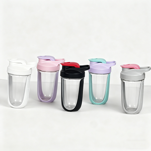 高品質 プロテインパウダー シェーカー 300ML 漏れ防止 プレワークアウト ドリンク用 BPAフリー ステンレススチールボール付き - Product Image 2