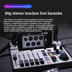 BEHRINGER/Behringer FLOW8 Mezclador de Tarjeta de Sonido Digital Profesional para Transmisión <span class=keywords><strong>en</strong></span> <span class=keywords><strong>Vivo</strong></span> y Grabación con Efectos - Product Image 2