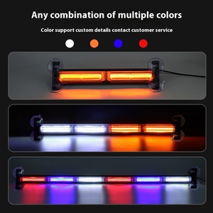 Nouvelle barre lumineuse COB 12V à une rangée, 24W, lampe d'avertissement à LED, pour <span class=keywords><strong>Suzuki</strong></span> Pajero <span class=keywords><strong>Van</strong></span>, camion, phare de voiture, accessoires automobiles - Product Image 4