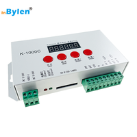 K-1000C Offre Spéciale avec carte SD DC5-24V 2048 Pixels Adressable LED DMX 512 Adressable Led Strip Contrôleur programmable