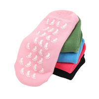 Chaussettes de yoga antidérapantes en silicone avec logo personnalisé, chaussettes de Pilates, chaussettes de yoga en gros
