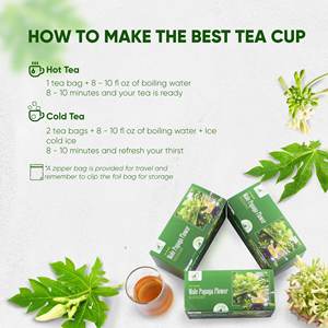 Solution d'exportation de thé botanique personnalisé : Mélange de thé aux fleurs de papaye et de Celastrus Hindsii, sachets de thé sec premium pour la santé - Product Image 2