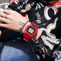 JUXYUAN Montres électroniques lumineuses de sport à la mode en gros, montres numériques LED étanches pour enfants, garçons et filles