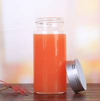 Unique Design Hot Sale Transparent Small Glass Jars Jam With Lids