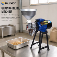 Machine à moudre les céréales BANMO, moulin à double usage sec et humide pour moudre les céréales, les grains de café, les épices et la poudre