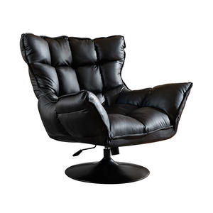 Sillón Reclinable de Cuero Moderno, Giratorio e Inclinable, Sofá Individual, Mueble Cómodo para Sala de Estar o Dormitorio - Product Image 2