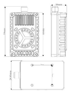 Módulo VTX de Alta Potencia 7.2GHz 3W 60CH de Largo Alcance para Drones FPV de Carreras, DC 7V-36V <span class=keywords><strong>IRC</strong></span> Tramp, Carcasa de Aleación de Aluminio - Product Image 6