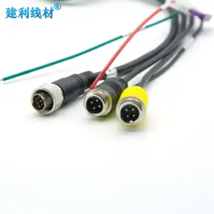 8Pin New S-video To Twins 4pin Aviation Cable For Vehicle Camera System 8 Pin Cable Bus Cable Power Cable