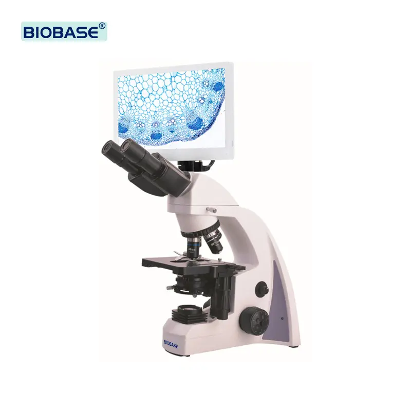 Biobase cn microscópio biológico digital lcd, desempenho de altura, máquina de preço e laboratório microscópio biológico óptico