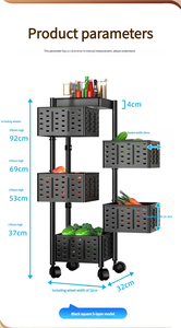 Estantes de Almacenamiento Premium Multifuncionales Deslizantes y Giratorios de <span class=keywords><strong>Acero</strong></span> <span class=keywords><strong>Inoxidable</strong></span> para Cocina, Sala de Estar, Baño, Armario y Alimentos - Product Image 6