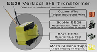 Transformador Flyback EE28 Vertical con indicador de seguridad