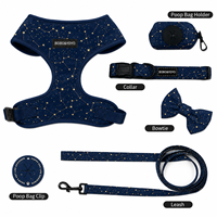 Ensemble Harnais, Laisse et Collier pour Chien en Néoprène Réglable Anti-Traction, Nouveau Design de Luxe, Motif Personnalisé, Vente en Gros Fabricant