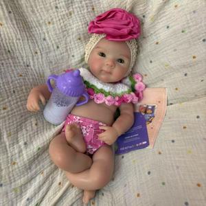 Muñeca <span class=keywords><strong>de</strong></span> Silicona <span class=keywords><strong>de</strong></span> Cuerpo Completo <span class=keywords><strong>de</strong></span> 13 Pulgadas, Muñeca Reborn Realista, <span class=keywords><strong>Juguete</strong></span> Suave con Peso, Parece un Bebé <span class=keywords><strong>de</strong></span> Verdad - Product Image 1