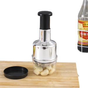 Hachoir <span class=keywords><strong>Manuel</strong></span> en Acier Inoxydable, <span class=keywords><strong>Presse</strong></span>-Légumes et Oignons à Main avec Accessoires de Cuisine PP pour Outils à Légumes - Product Image 4