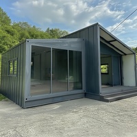 Maison préfabriquée de luxe UVO, maison modulaire moderne en forme de A, villa préfabriquée en acier pour hôtel, complexe hôtelier, bureau