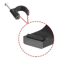 YS 2025 Promotion Clips de Câble Circulaires en Plastique 7mm 8mm 22mm Pas Chers pour Murs et Sols Faciles à Utiliser