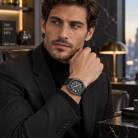 Montre automatique pour homme personnalisée, nouvelle, 42 mm, boîtier en fibre de carbone, cadran à mouvement mécanique, bracelet en caoutchouc FKM, étanche 10 ATM, luxe