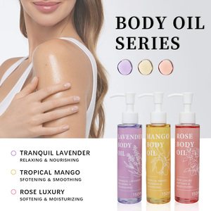 Huile Corporelle <span class=keywords><strong>Pure</strong></span> d'Huiles Essentielles pour Massage et Aromathérapie, Hydratation Profonde des Peaux Sèches, Adoucit la Peau, Vitamine E, Marque Privée - Product Image 1