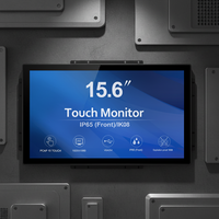 Moniteur industriel ouvert 15,6 pouces, écran tactile LCD industriel, moniteur capacitif multi-touch intégré USB