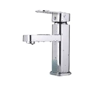 Grifo mezclador de lavabo, grifería controlable de salón, palanca única de agua, latón, cuerpo Vintage de alta calidad, OEM, superficie de estilo cerámica caliente