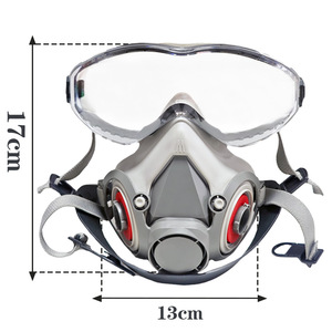 Respirador de Media Cara Reutilizable Profesional OEM 6200 TPE, Máscara de Gas para Pintura Industrial en Aerosol y Protección Química - Product Image 2