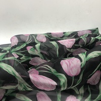 FAIBLE QUANTITÉ MINIMALE DE COMMANDE Client Plante Imprimé 8mm Tissu En Organza De Soie 100% Soie Impression Numérique Ce,oeko-tex STANDARD 100 Robe ou Autre Usage