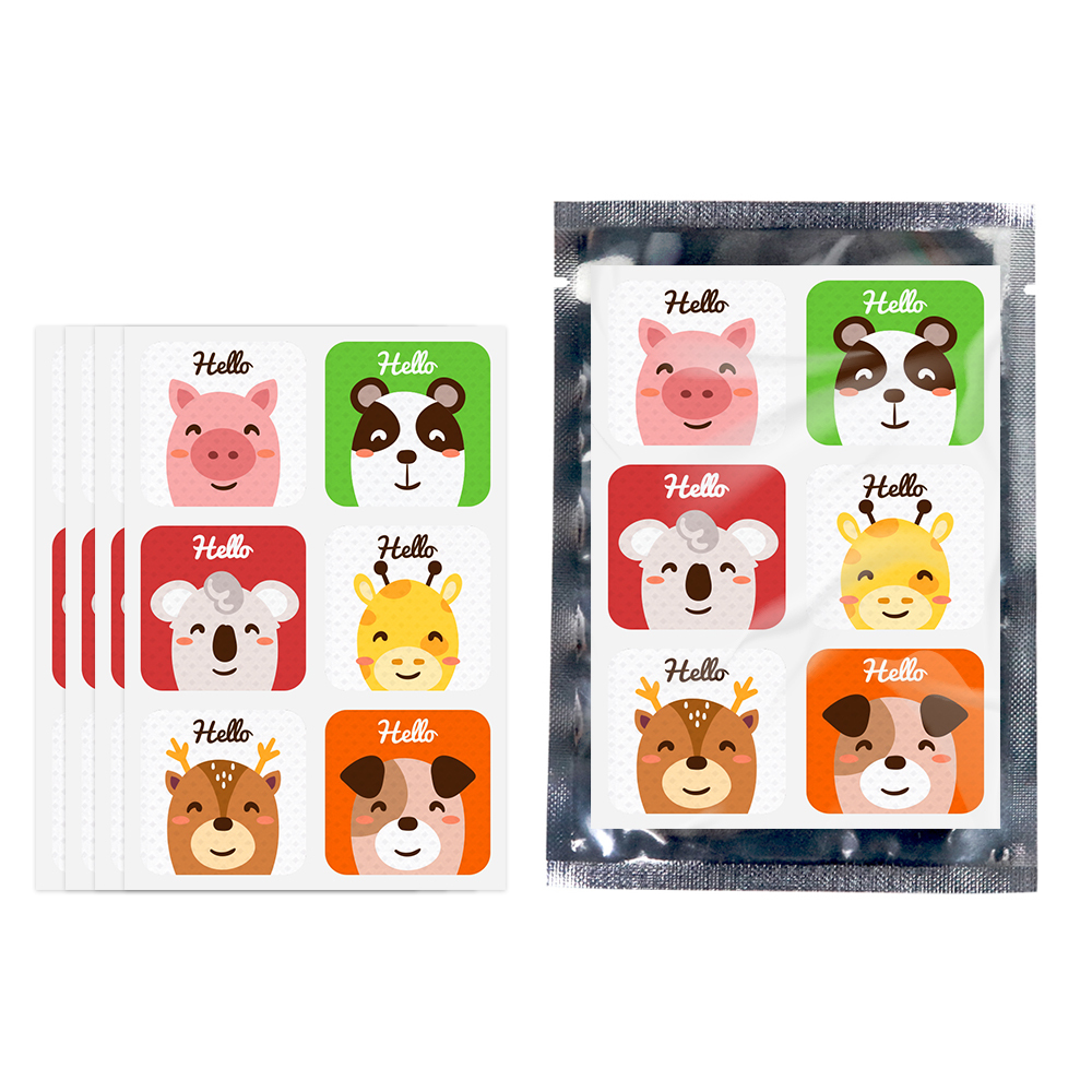 Motif Cochon Rose (un sachet de six écussons)