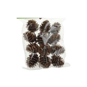 ENSEMBLE DE 12 COGONNES DE PIN ARTIFICIELLES DE COULEUR NATURELLE - Product Image 1