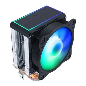 Universal-AMD-INTEL-Plattform-Kühler 90mm 4 Wärmeleitung CPU-Luftkühler mit ARGB-Beleuchtung Oberdeckung