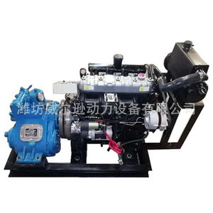 Motor diésel marino Weifang 490 de 52 hp, cuatro cilindros, 2400 rpm para embarcaciones de pesca. - Product Image 1