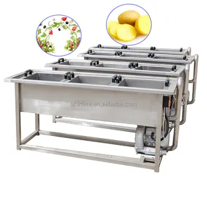 Lavadora automática de verduras Máquina de limpieza de burbujas de frutas y verduras Lavadoras industriales