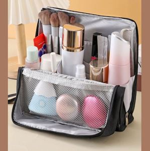 Large Capacity Makeup Bag Portable Vertical Design Cosmetic Organizer for Women - Product Image 2