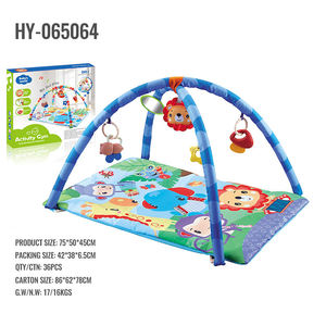 Tapis d'éveil pour nouveau-nés, développement sensoriel et motricité, tapis d'activités pour bébé, tapis de jeu pour bébé avec jouets détachables - Product Image 2