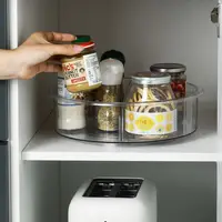 Bandeja giratoria de acrílico para el refrigerador, compartimento giratorio de plástico acrílico para el refrigerador