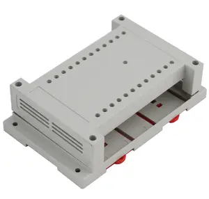 Din Rail Plastic Box PLC001 Cheap Enclosure Electronic ethernet switch din rail