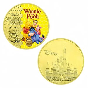 Pièce de monnaie commémorative plaquée or sur le thème de l'animation de bandes dessinées américaines, badge commémoratif en métal pour anniversaire d'enfants, cadeau de collection - Product Image 2