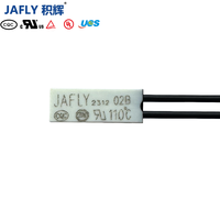 JAFLY KSD9700 5A 45C~285C Pelindung Beban Berlebih Plastik Bi-metal Tipe Normal Tertutup (Normally Closed) untuk Motor Kipas