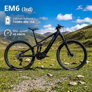 <span class=keywords><strong>VTT</strong></span> Enduro à Suspension Intégrale 2025, 500W 48V Lithium, 29 Pouces, 12 Vitesses, 12S, 203mm 4 Pistons, 160mm Dropper, 140Nm Sport, 45KM/H - Product Image 1