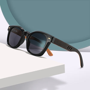 2025 moda nueva llegada de moda logotipo personalizado gafas de sol ecológicas gafas de sol de madera gafas de sol polarizadas cuadradas para hombres - Product Image 4
