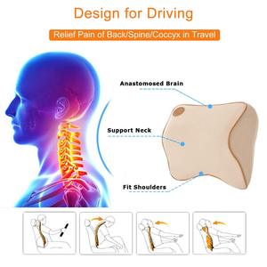 Hot Sale Luxury Designer Polyester <strong>Car</strong> <strong>Pillow</strong> Accessory Seat Cushion with Massage Lumbar Support for <strong>Headrest</strong> <strong>Car</strong> Accessories - Product Image 5