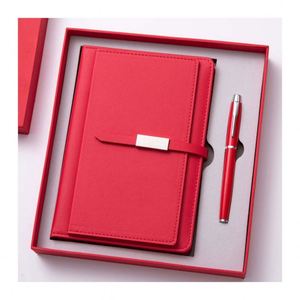 Premium Grey PU Leather Diary Set Wholesale Luxury Planner with A5 <b>Journal</b> Elegant Pen Stationery Accessories for Gift Giving - Product Image 2