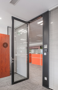 Cloisons de bureau en <span class=keywords><strong>verre</strong></span> mobiles modernes, cloisons coulissantes pliables, cloisons amovibles en <span class=keywords><strong>verre</strong></span> trempé, séparateurs de pièce - Product Image 5