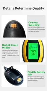 Multifunctionele digitale bodemtester: PH, vocht, temperatuur en lichtmeter met verlicht display - Product Image 5