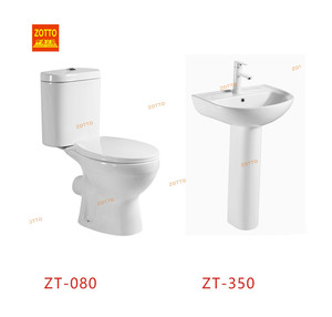 Inodoro de dos piezas moderno de estilo oriental con descarga por arrastre, de fabricantes chinos, juego de asiento de inodoro de dos piezas para hotel - Product Image 6
