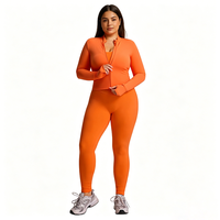 Ensembles de sport grande taille pour femmes, 3 pièces : survêtement de course, leggings taille haute effet ventre plat et brassière de sport à bretelles croisées