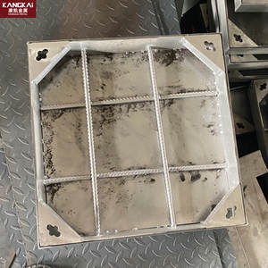 Couvercle de drainage carré en acier inoxydable moderne personnalisé, couvercle de manhole invisible, couvercle décoratif pour égouts extérieurs - Product Image 4