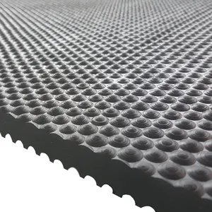 Livestock rubber mat round dot hammer rolled cow rubber mat for cow stall/cow laying area