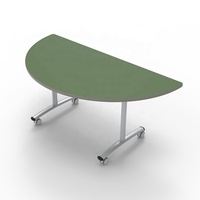 Table de bureau scolaire pliable au design moderne avec fonction de réglage en hauteur pour atelier et hôtel