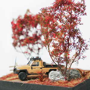 Venta caliente simulación <span class=keywords><strong>de</strong></span> <span class=keywords><strong>coches</strong></span> en miniatura para niños césped estacionamiento modelo escena <span class=keywords><strong>de</strong></span> simulación miniatura dos árboles <span class=keywords><strong>de</strong></span> arce - Product Image 4